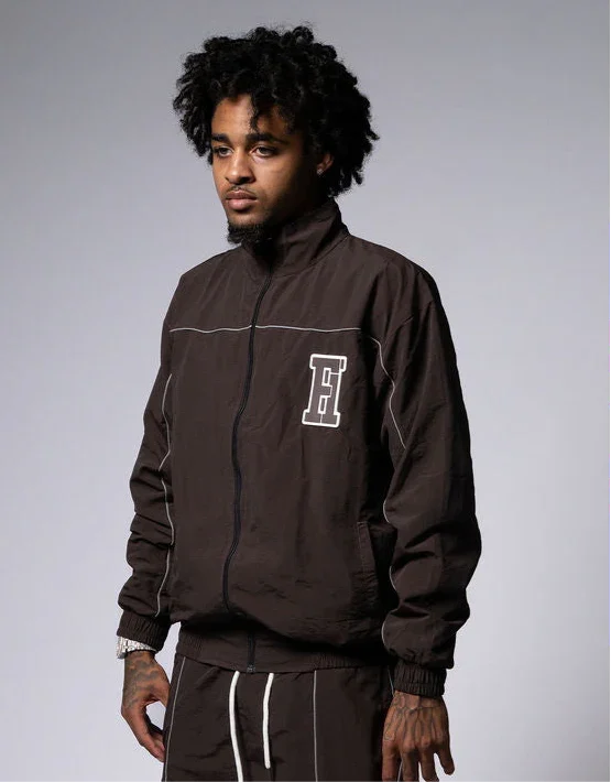 Essential Winderbreaker Tracksuit Brown