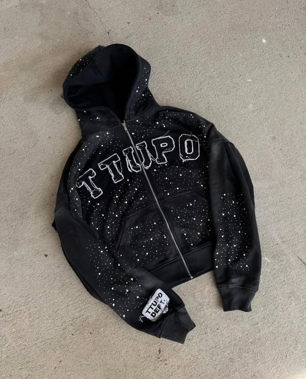05 rhinestones hoodie